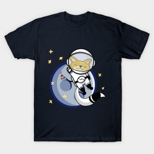 Funny Dog Astronaut T-Shirt